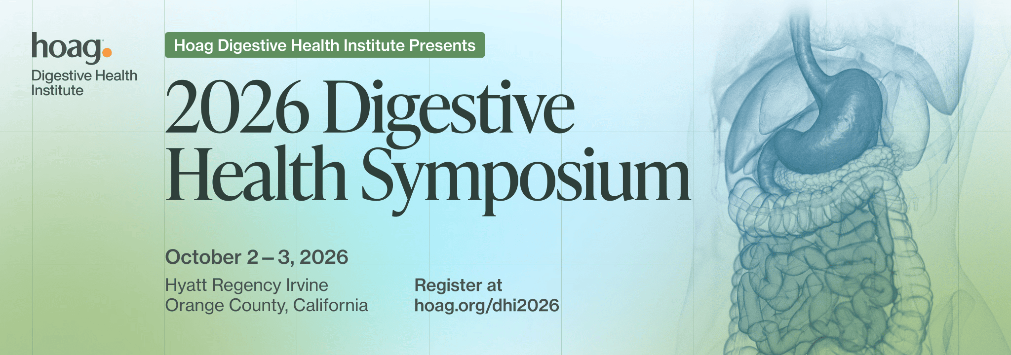 Save the Date: 2026 Hoag Digestive Health Symposium Banner